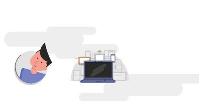 لابتوب يخرج منه عناصر 