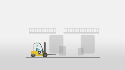 a motion video describing safety instructions in the factory