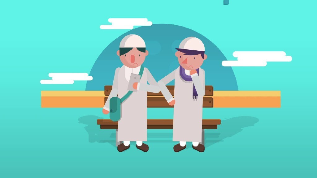 two saudi children together