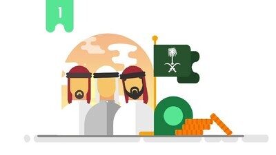 فيديو متحرك يتحدث عن الاستثمار فى السعودية