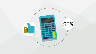 a calculator on a white background