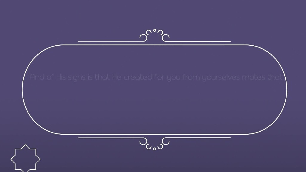 motion video showing the tasks of women in Islam.