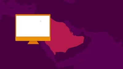 motion video of store icons appearing on a map