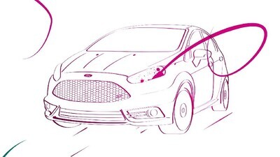 a motion video for drawing a car