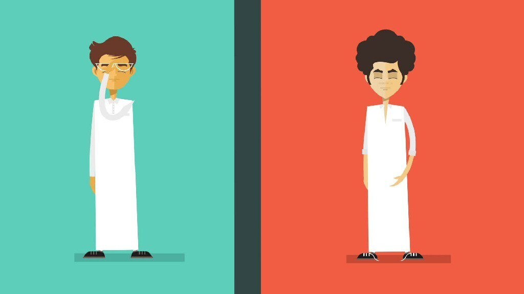 a comparison between two saudi children