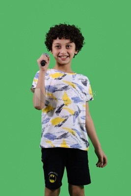 A boy holding a microphone
