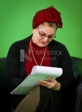 An elderly woman