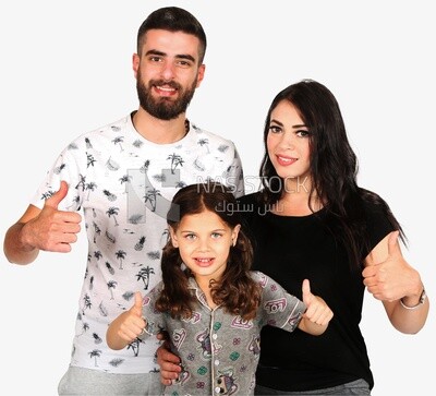 A man and a woman with their daughter