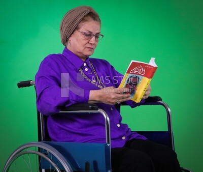 An elderly woman