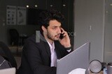 Man sitting at the desk