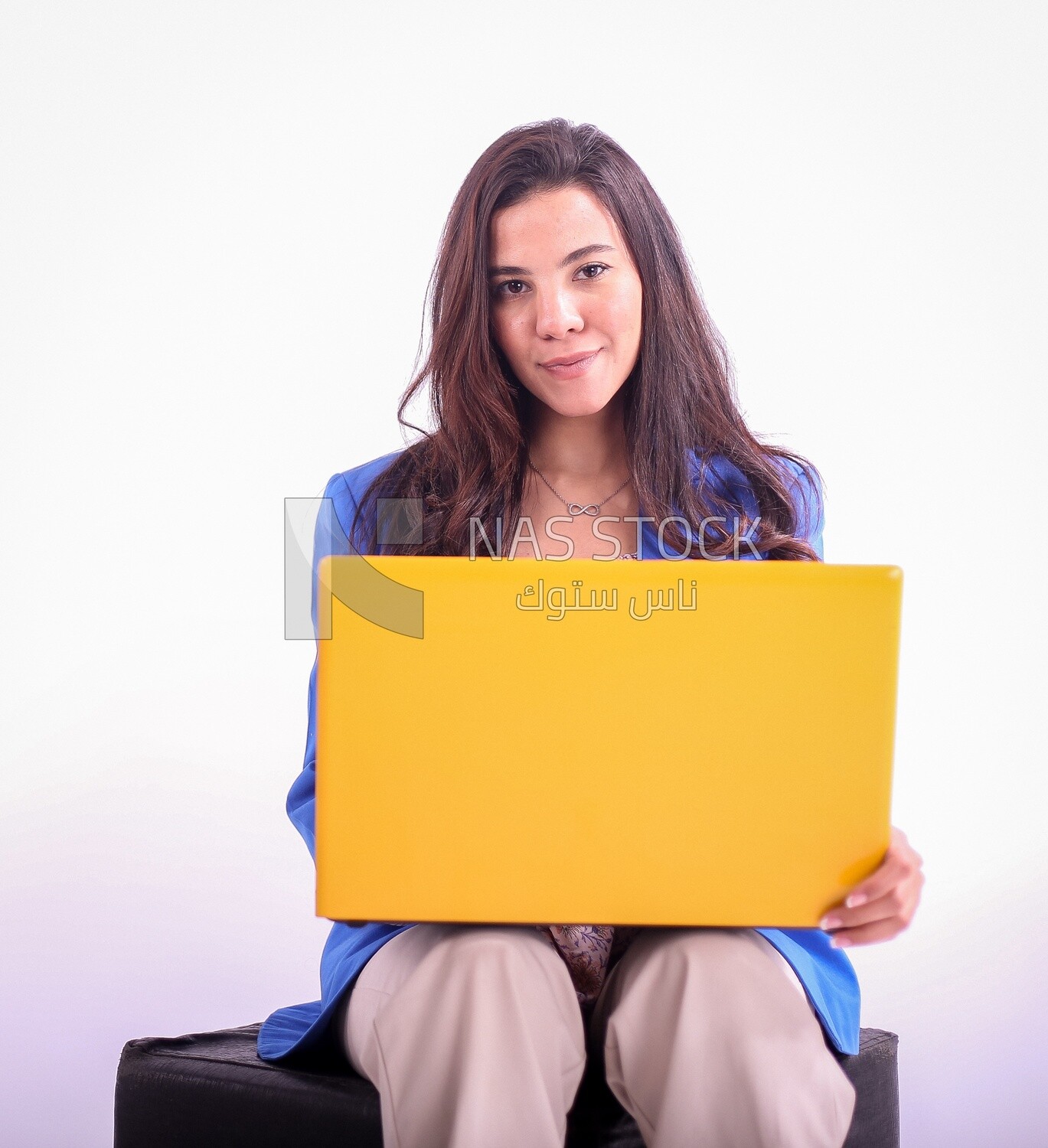 A woman wearing casual clothes