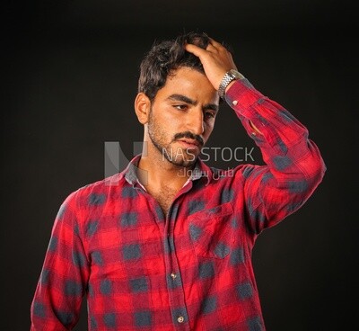 A man wearing casual clothes