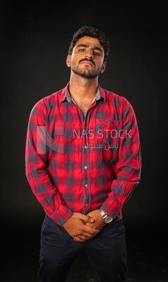 A man wearing casual clothes