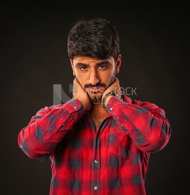 A man wearing casual clothes