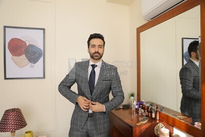 a man wearing a suit