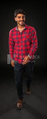A man wearing casual clothes