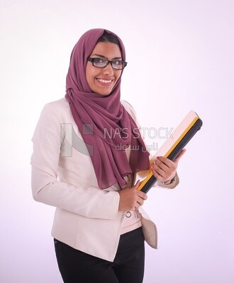 A woman wearing hijab casual clothes
