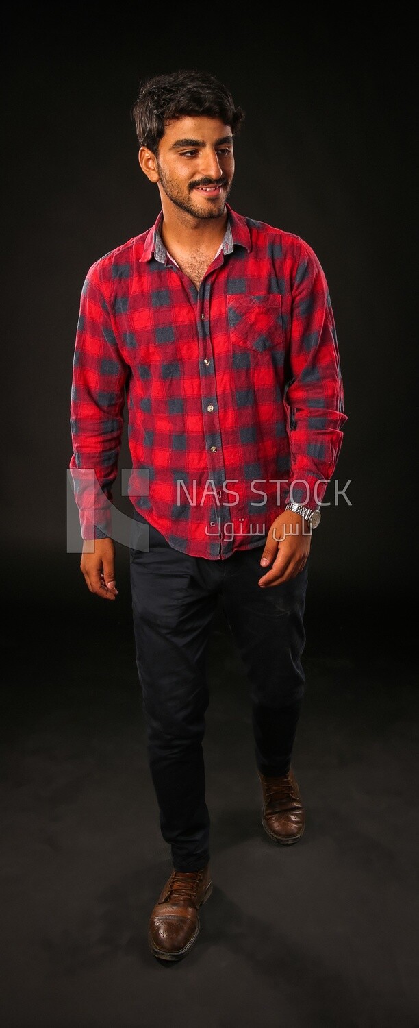 A man wearing casual clothes