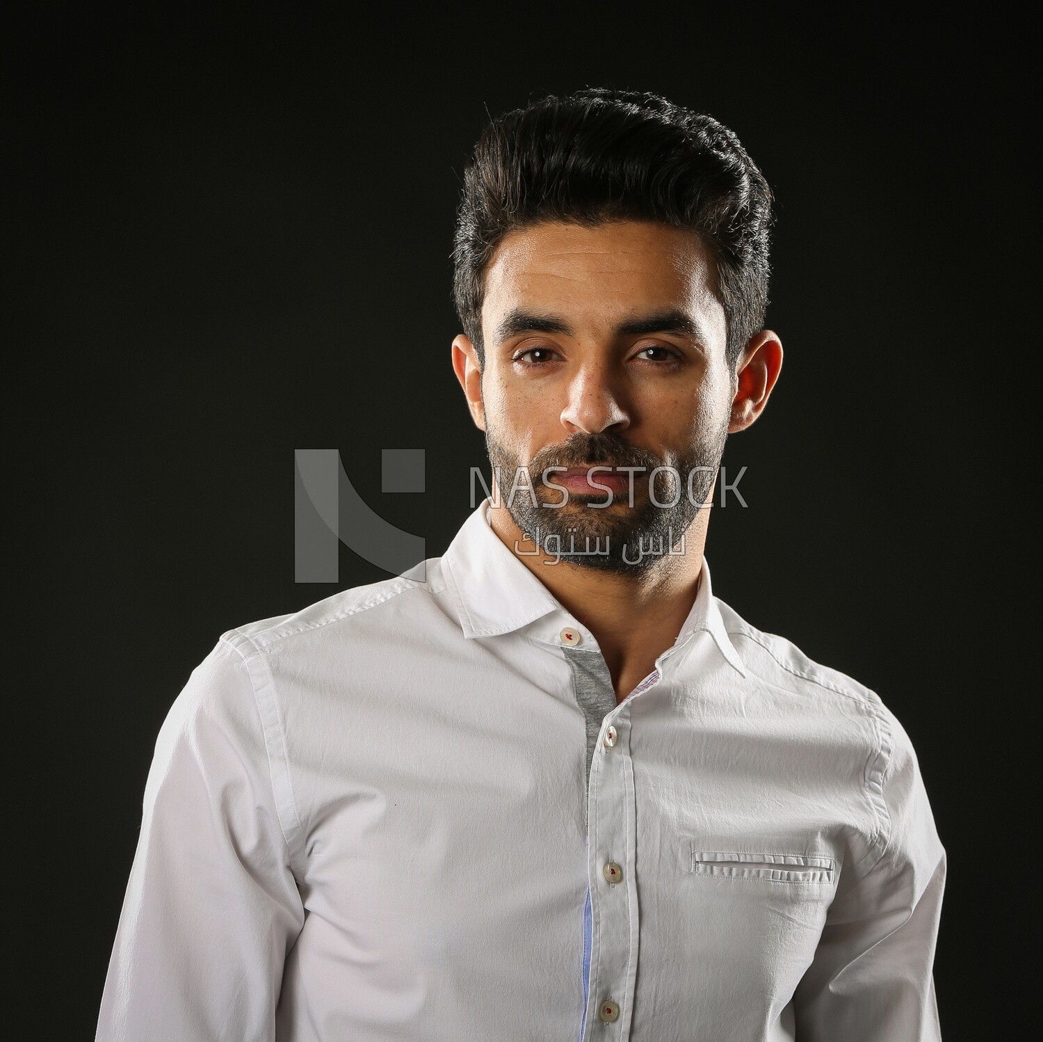A man wearing casual clothes