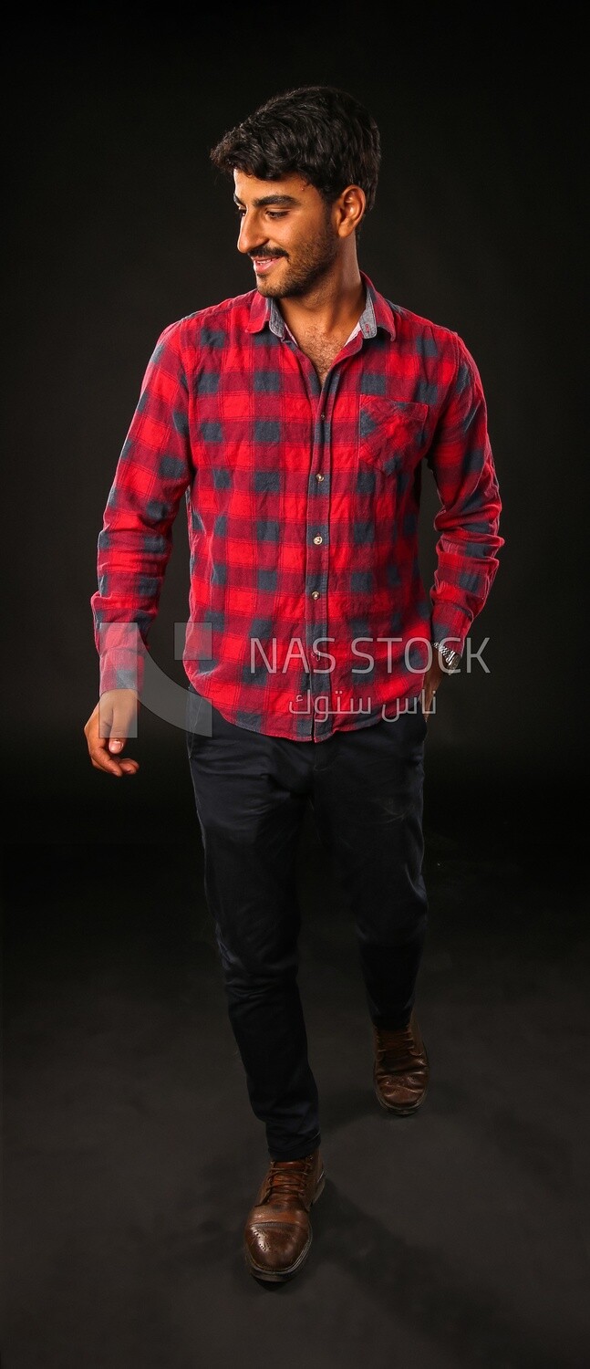 A man wearing casual clothes