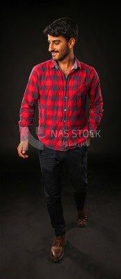 A man wearing casual clothes