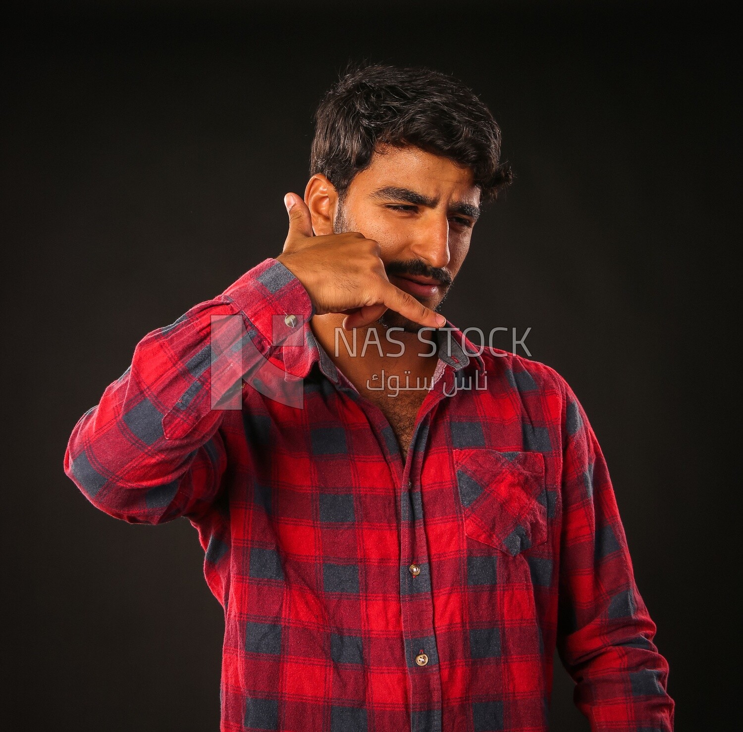 A man wearing casual clothes