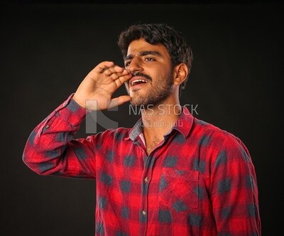 A man wearing casual clothes
