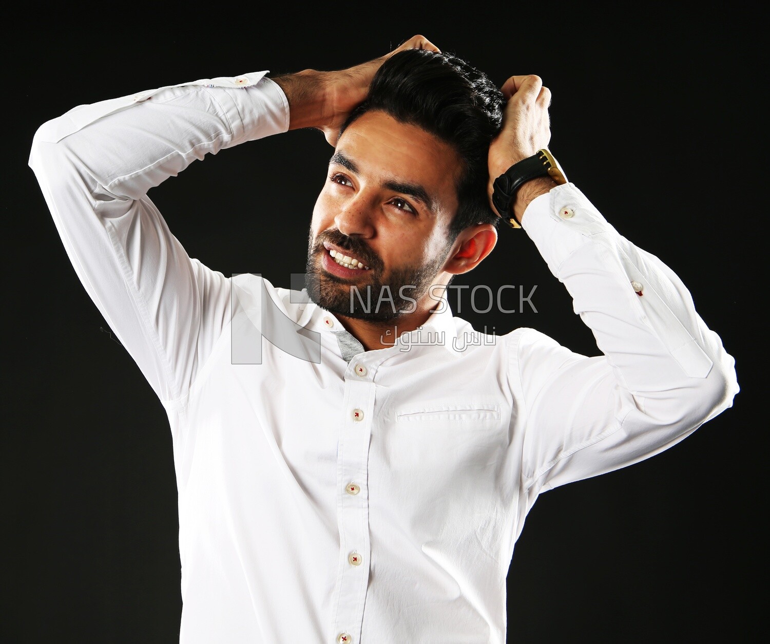 A man wearing casual clothes
