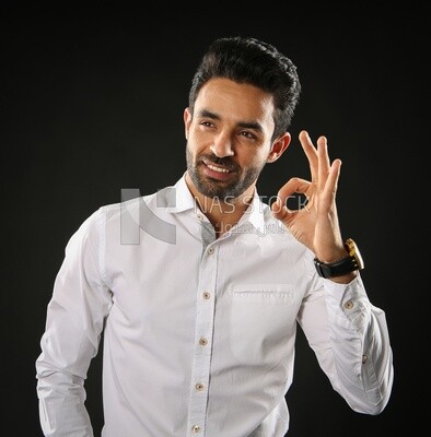 A man wearing casual clothes