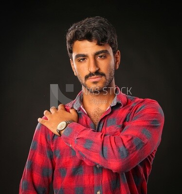 A man wearing casual clothes