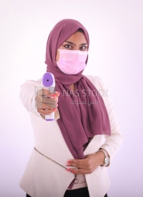 A woman wearing hijab casual clothes