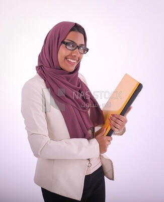 A woman wearing hijab casual clothes
