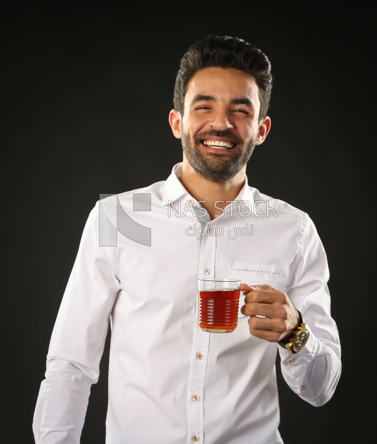 A man wearing casual clothes