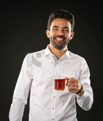 A man wearing casual clothes
