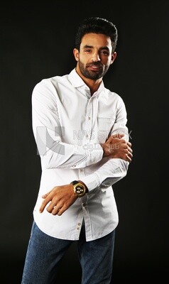 A man wearing casual clothes