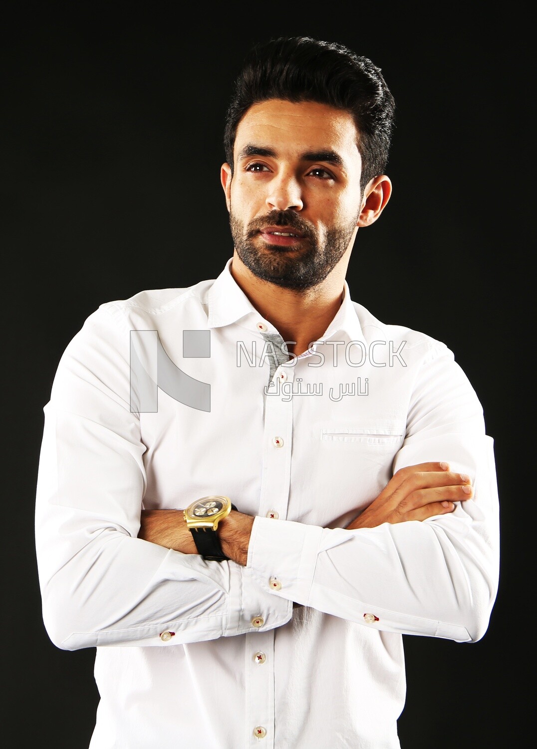 A man wearing casual clothes
