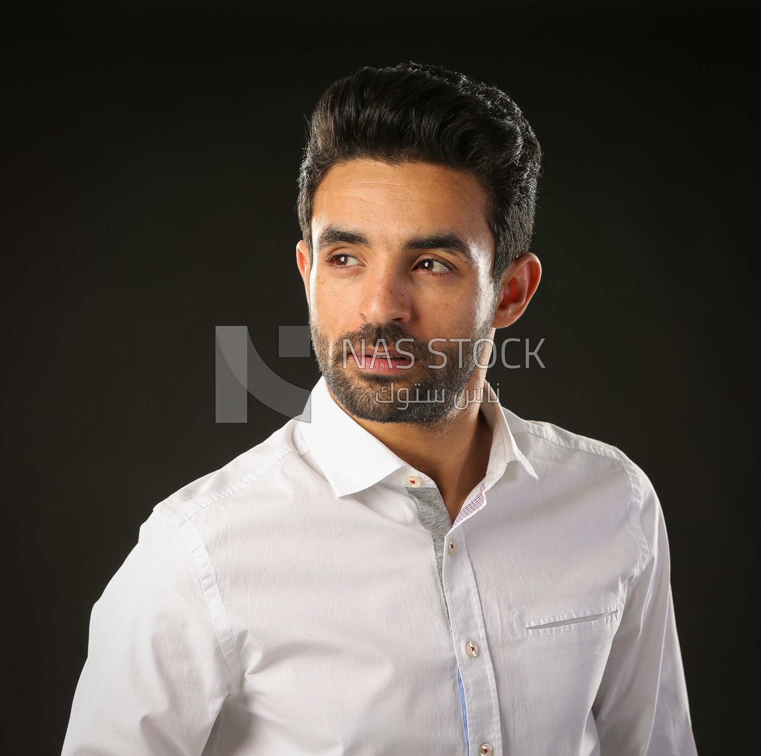 A man wearing casual clothes