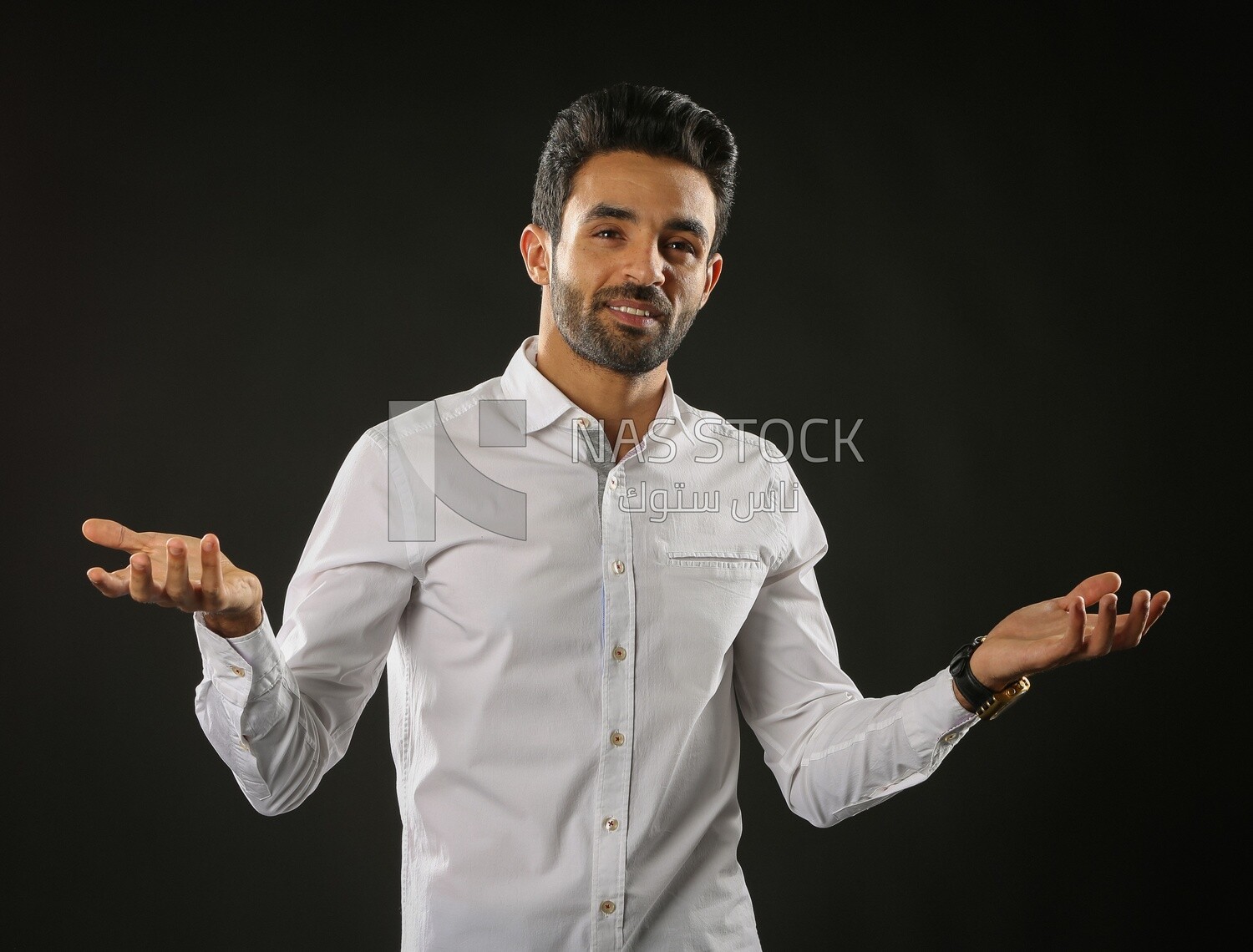 A man wearing casual clothes
