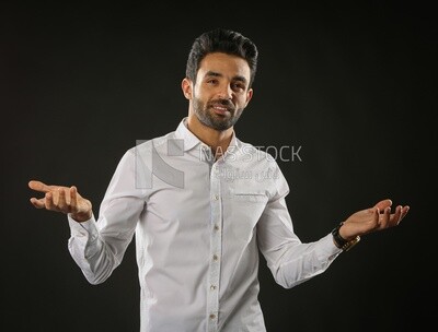 A man wearing casual clothes