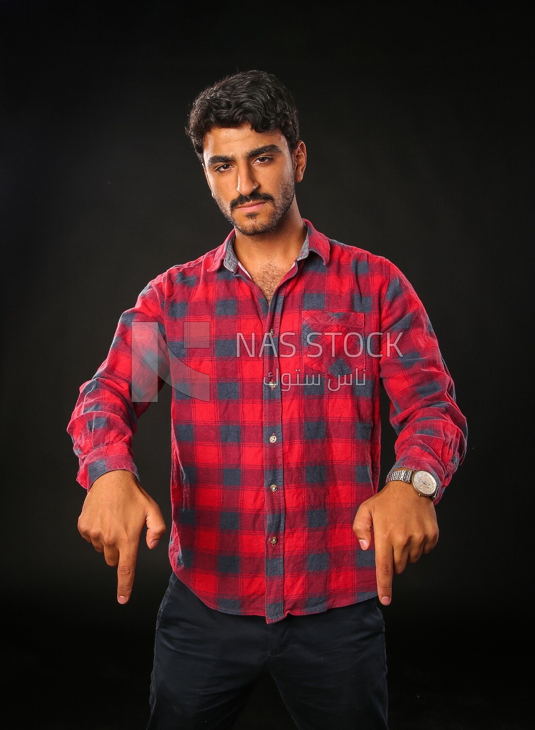 A man wearing casual clothes