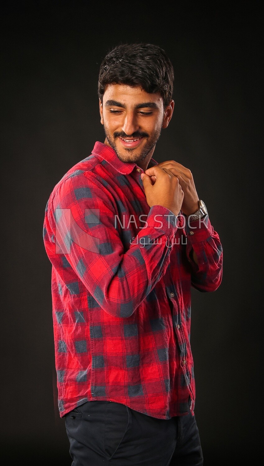 A man wearing casual clothes