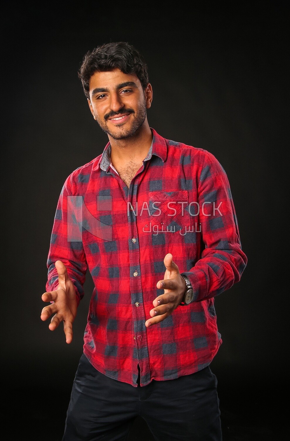 A man wearing casual clothes