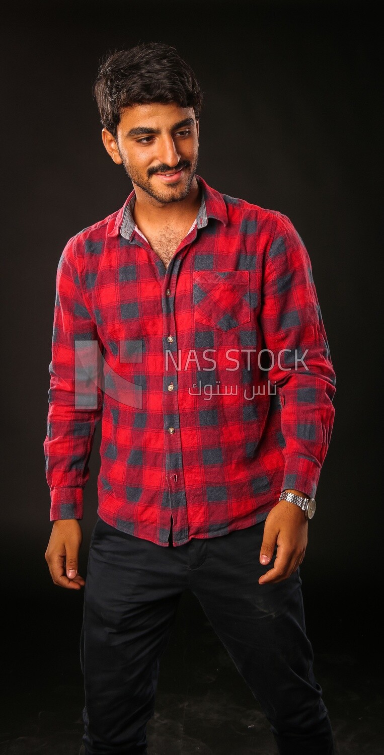 A man wearing casual clothes