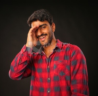 A man wearing casual clothes