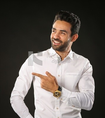 A man wearing casual clothes