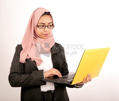 A woman wearing hijab casual clothes