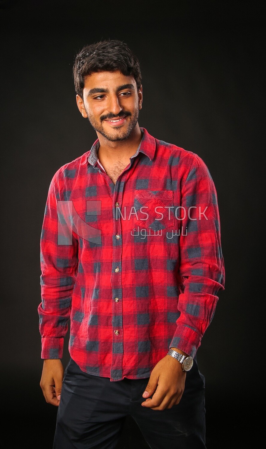 A man wearing casual clothes