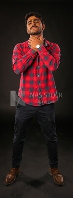A man wearing casual clothes