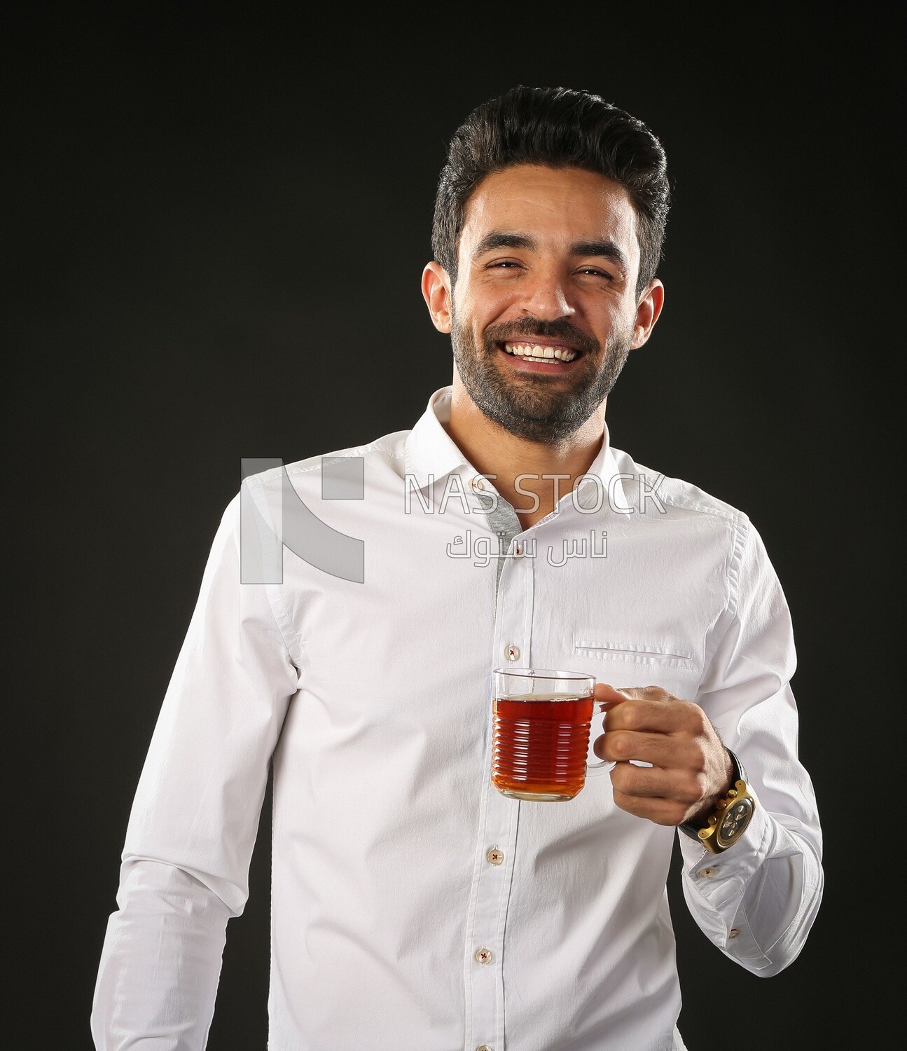 A man wearing casual clothes