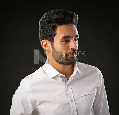A man wearing casual clothes